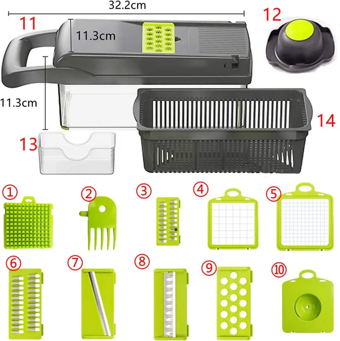 14-in-1 Vegetable Chopper & Slicer Set
